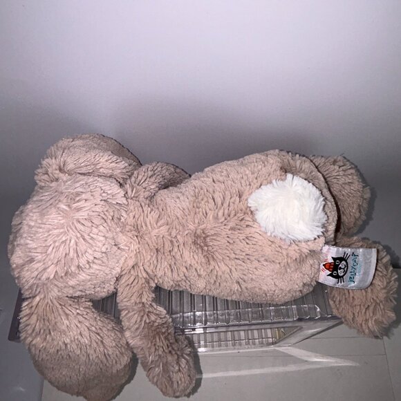 Jellycat Bashful Bunny Gray Fur Plush White Tail Fresh and Clean 11" Tall - Picture 6 of 13